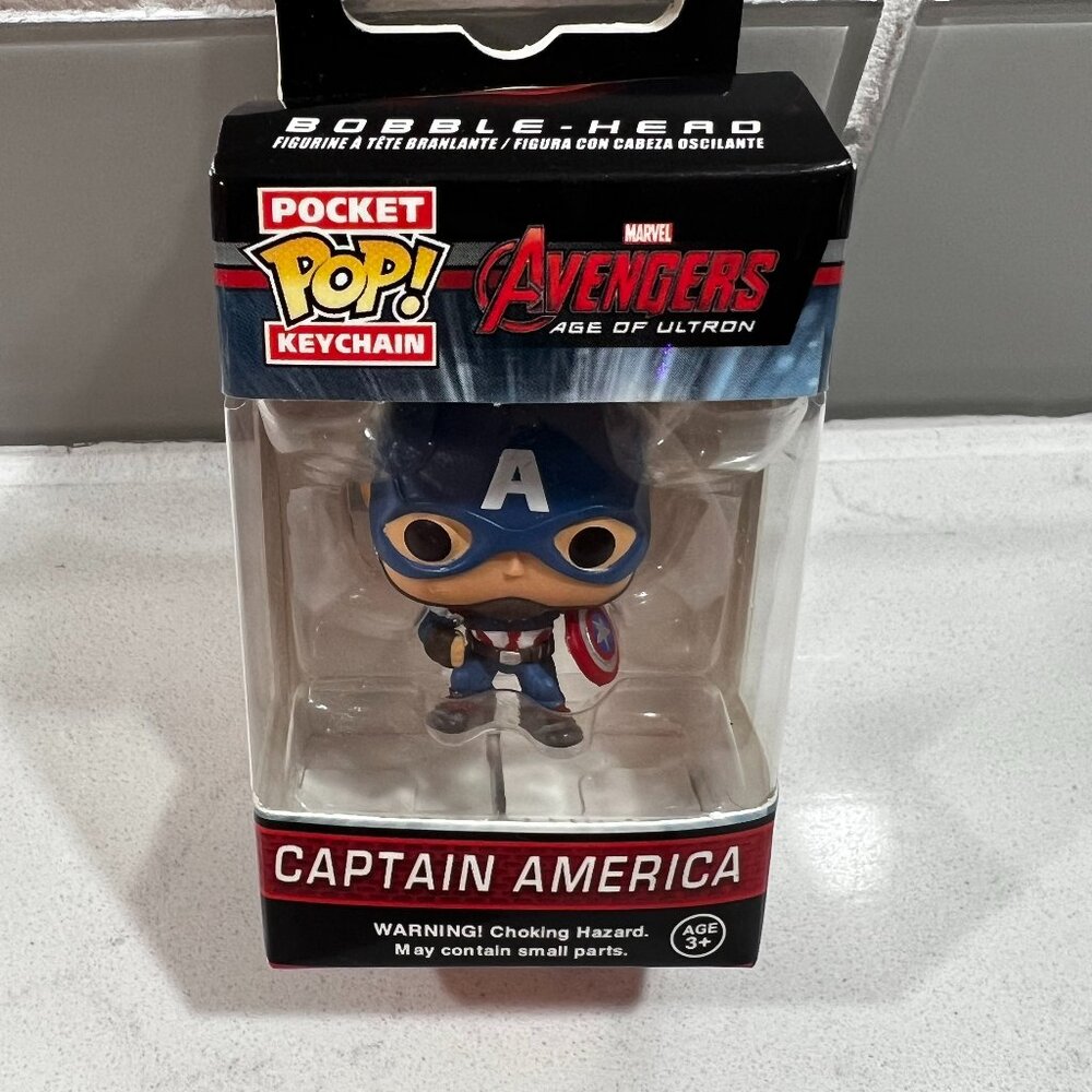 Funko Pocket Pop! Keychain Mini Bobble-Head Marvel Captain America Age of Ultron